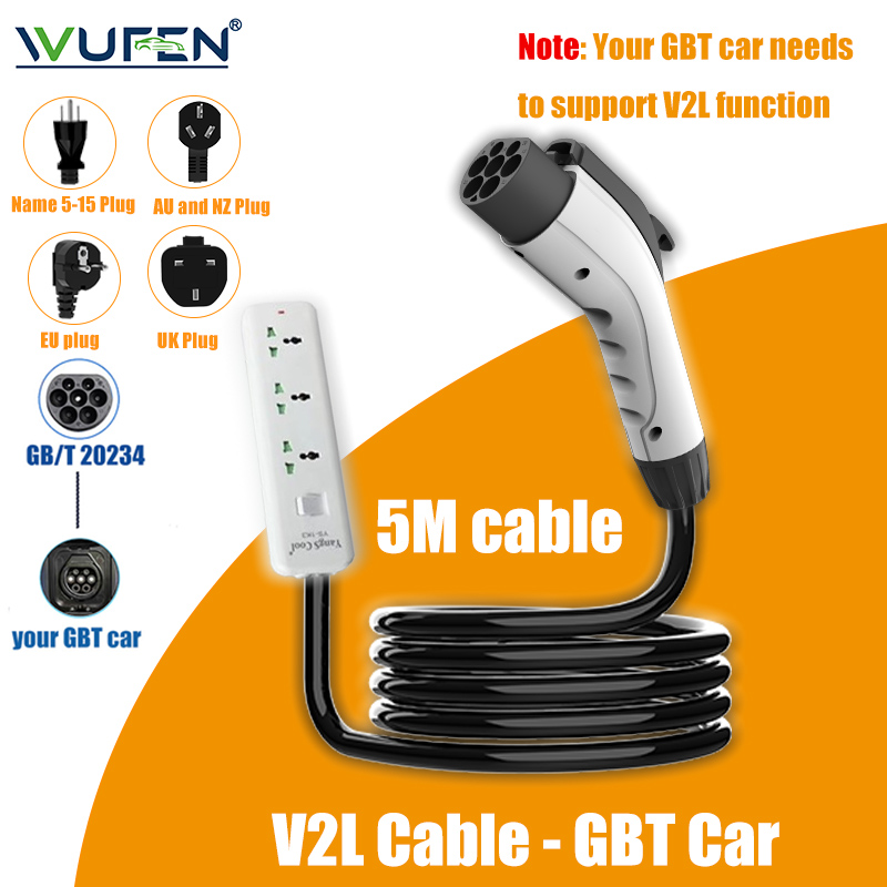 Outdoor Power Nz - WUFEN V2L Cable Electric Car Side