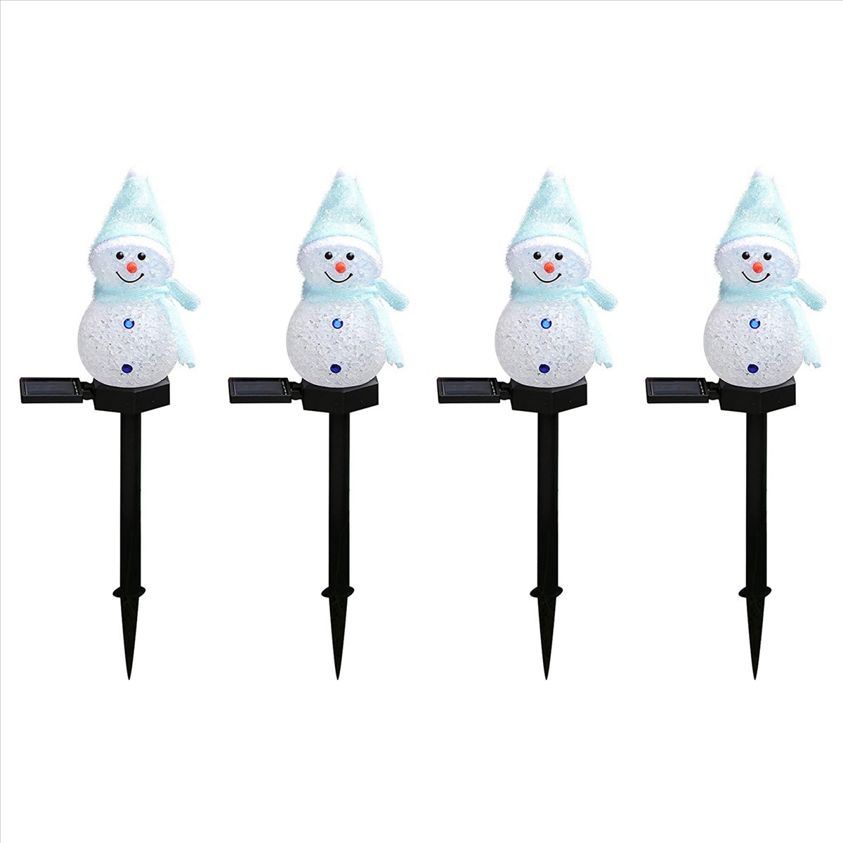 N84R 4X Snowman Solar Lights C - Outdoor Power For Xmas Lights ulasan dan harga