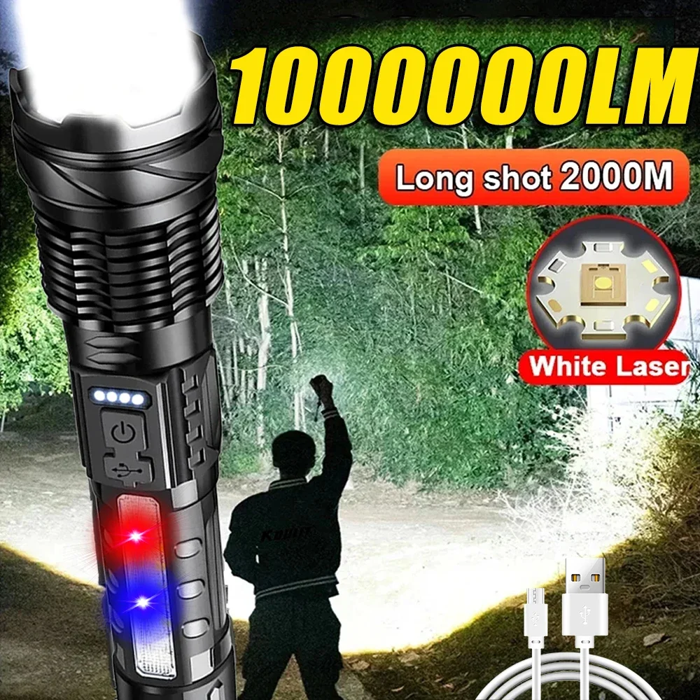 Powerful LED Flashlight Rechar - Outdoor Power For Camping ulasan dan harga