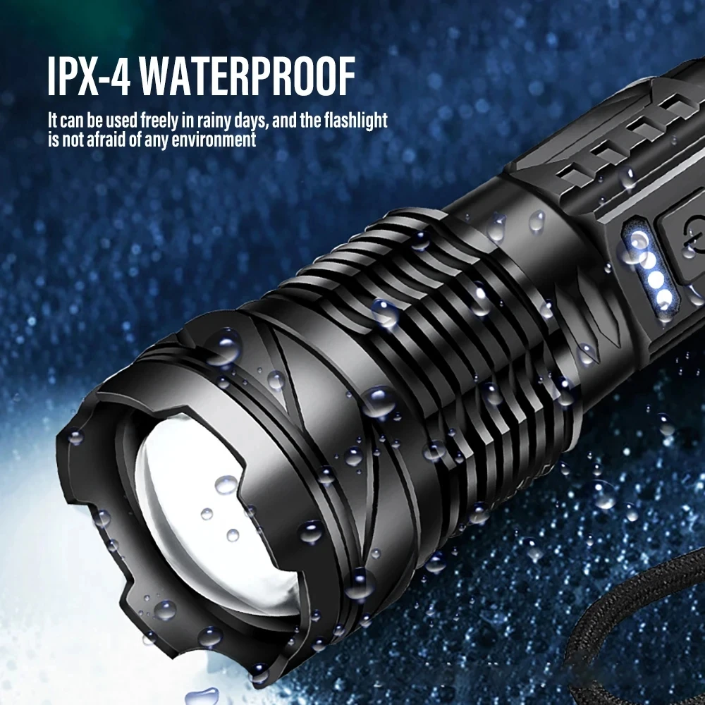 Powerful LED Flashlight Rechar - Outdoor Power For Camping ulasan dan harga