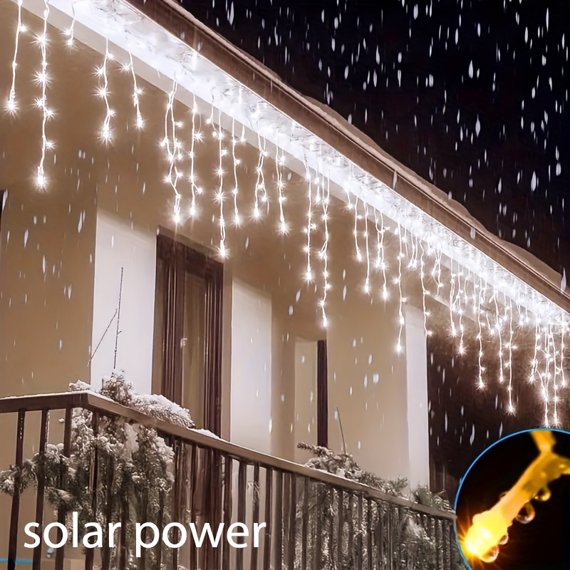 Solar Powered Outdoor Icicle S - Outdoor Power For Xmas Lights ulasan dan harga