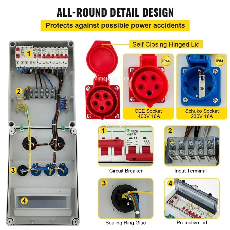 Sockets 1x Adapter Socket,  Di - Outdoor Power Distributors ulasan dan harga