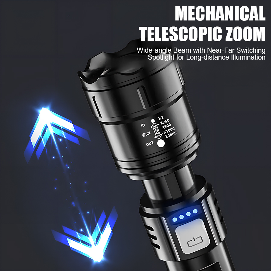 High Power P50 LED Flashlight  - Outdoor Power For Camping ulasan dan harga