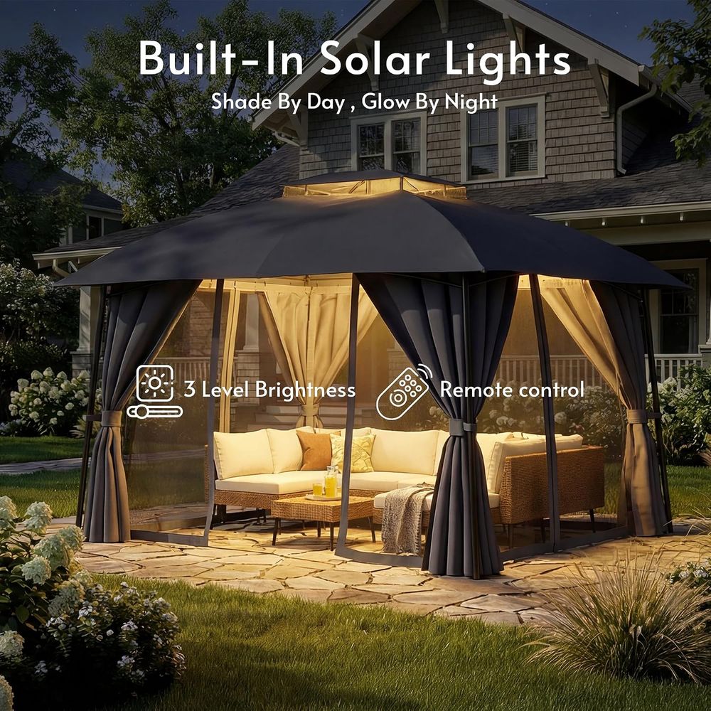 Outdoor Patio Gazebo 1012 with - Outdoor Power For Gazebo ulasan dan harga