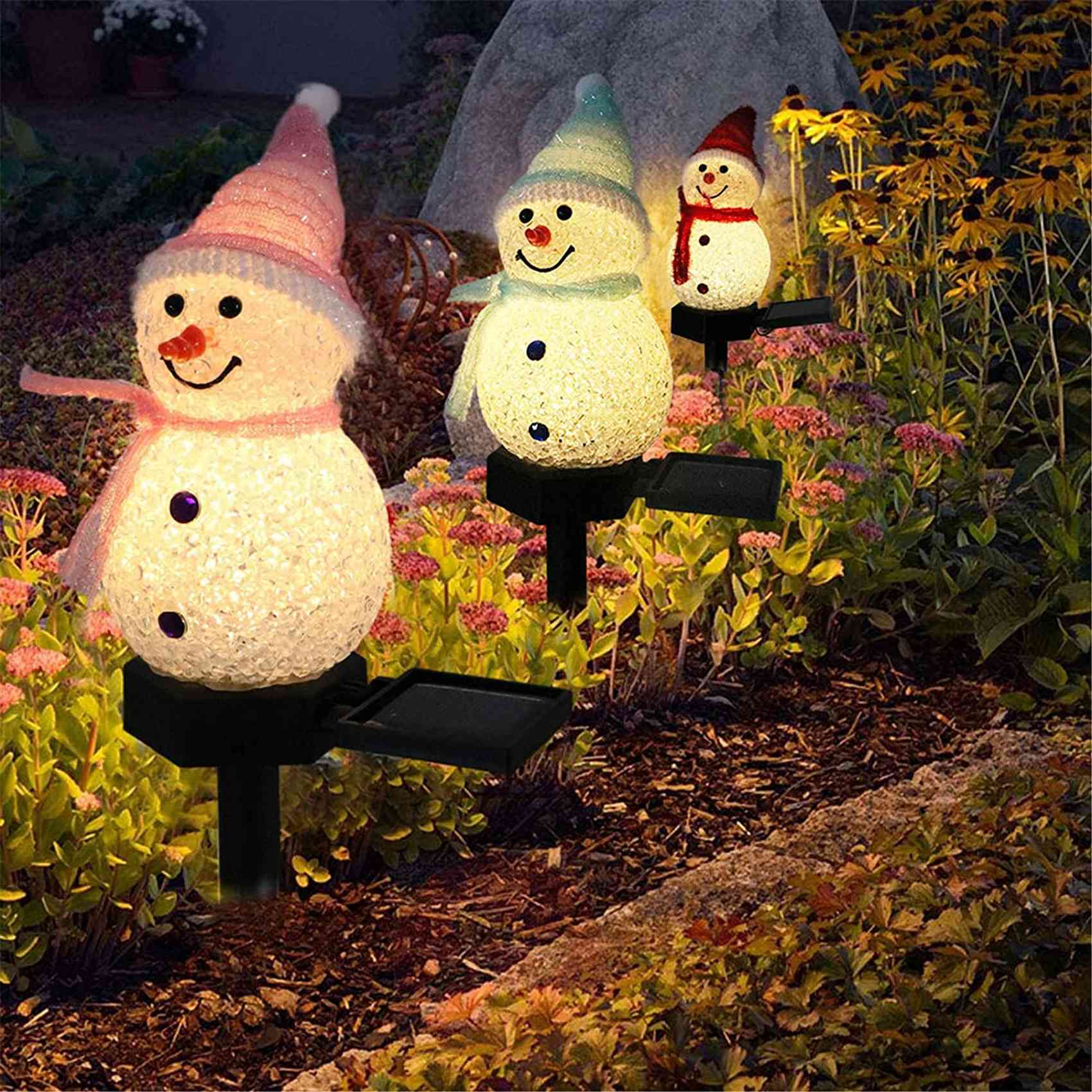 A72P Snowman Solar Lights Chri - Outdoor Power For Xmas Lights ulasan dan harga