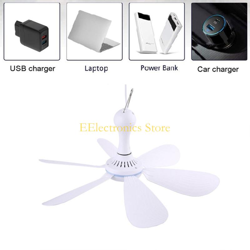 B03C Ceiling Fan USB Tent Fans - Outdoor Power For Gazebo ulasan dan harga