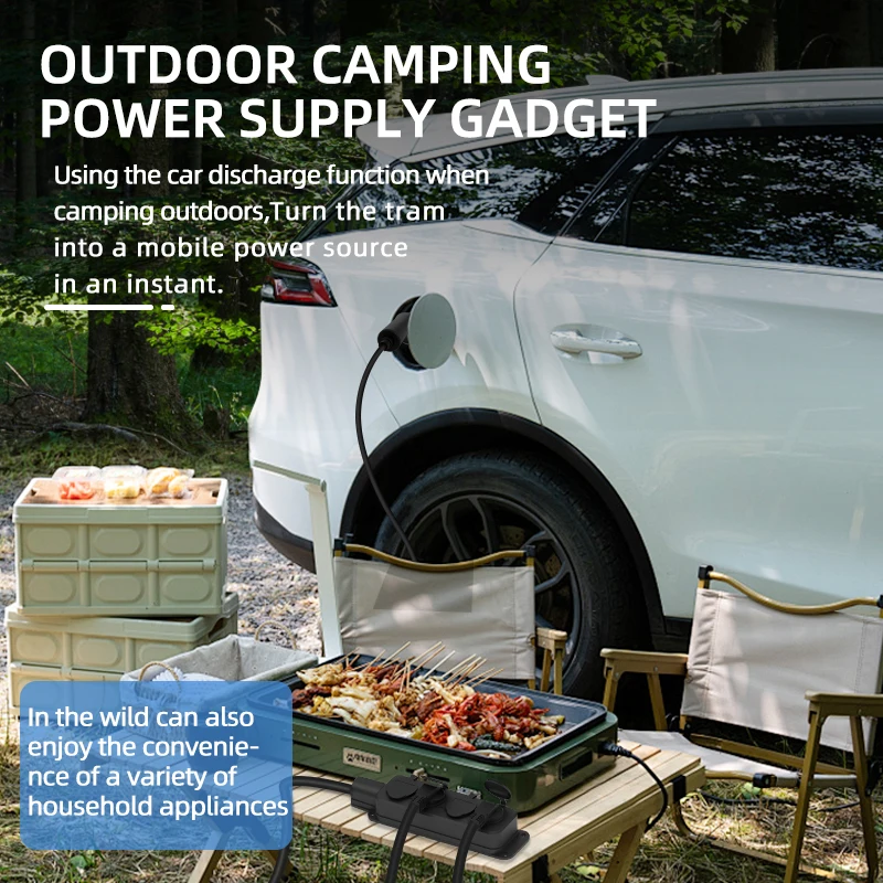Portable 16A 4KW V2L Cable Ele - Outdoor Power Adapter ulasan dan harga