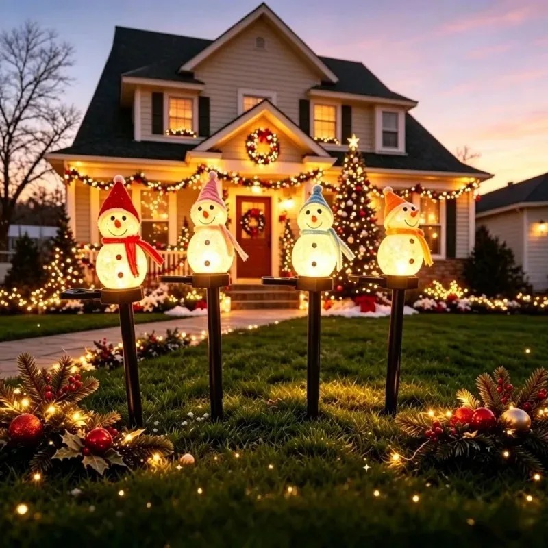 Solar Powered Snowman Ground S - Outdoor Power For Xmas Lights ulasan dan harga