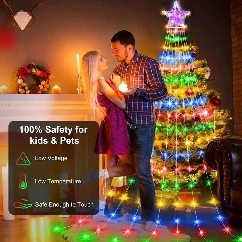 USB Powered 200LED Star Waterf - Outdoor Power For Xmas Lights ulasan dan harga