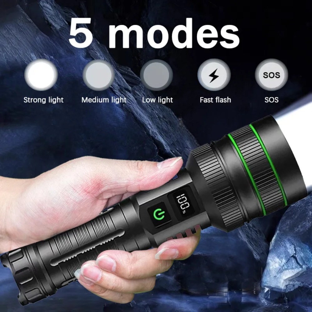 Powerful LED Flashlight Zoomab - Outdoor Power For Camping ulasan dan harga