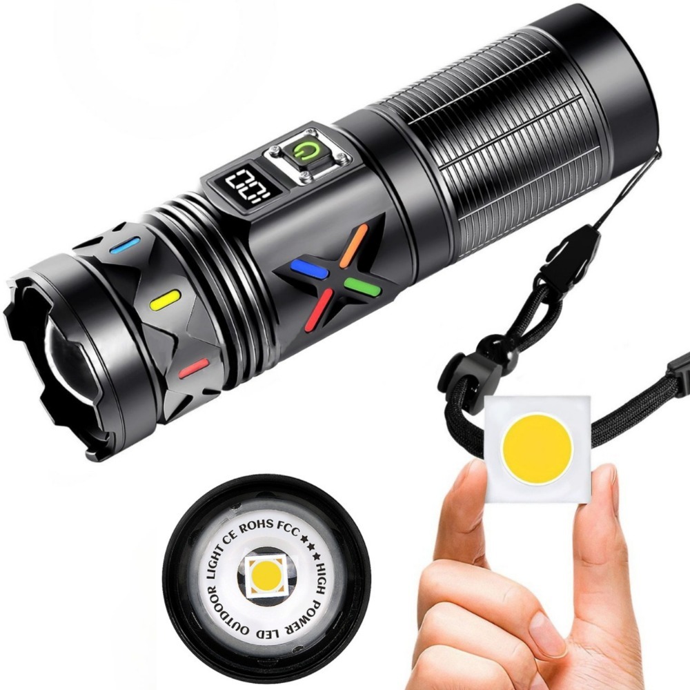 High Power LED Flashlight Tele - Outdoor Power For Camping ulasan dan harga