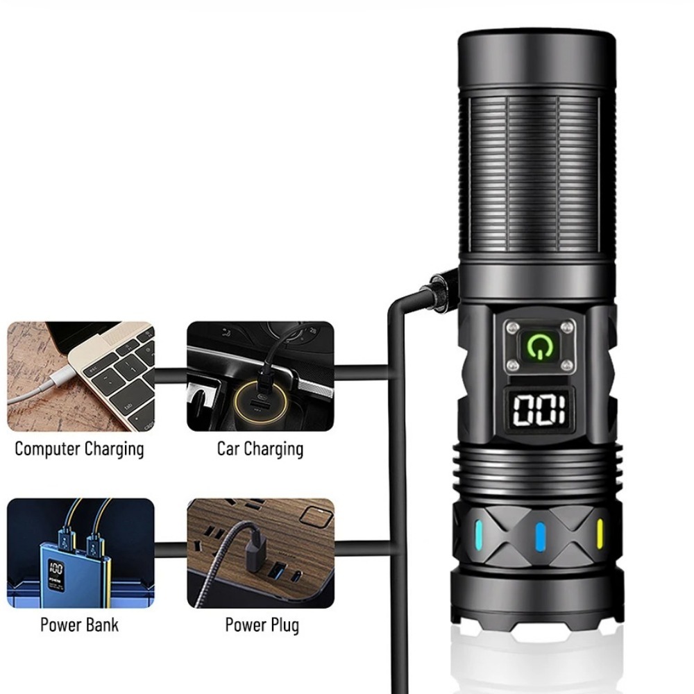 High Power LED Flashlight Tele - Outdoor Power For Camping ulasan dan harga