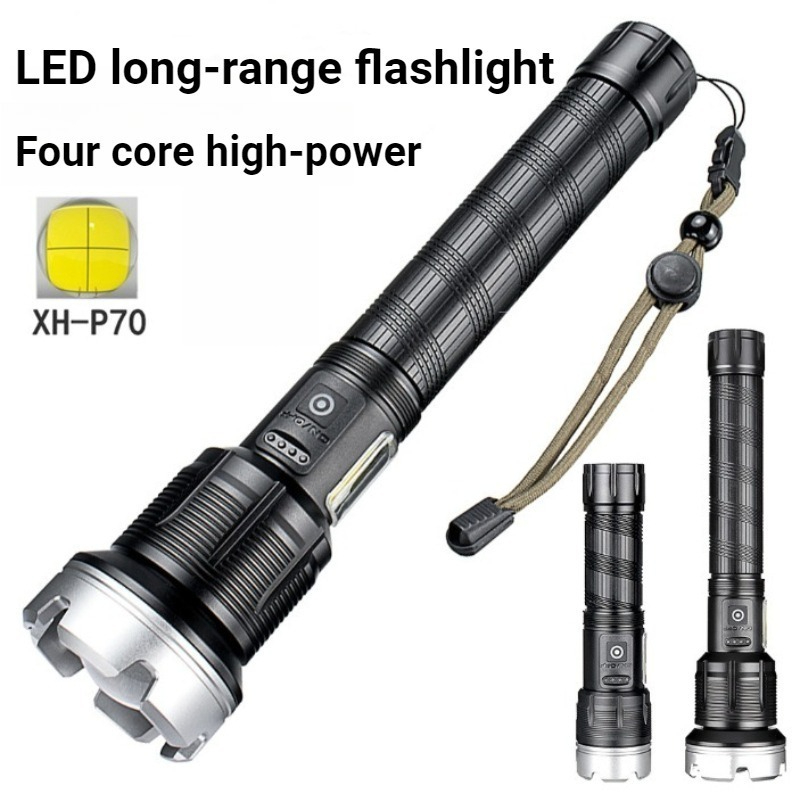 High-power LED Flashlight Tele - Outdoor Power For Camping ulasan dan harga
